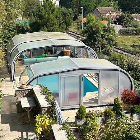 Ferienwohnung Le Mas De Campels Saint-Georges-de-Luzençon Exterior foto