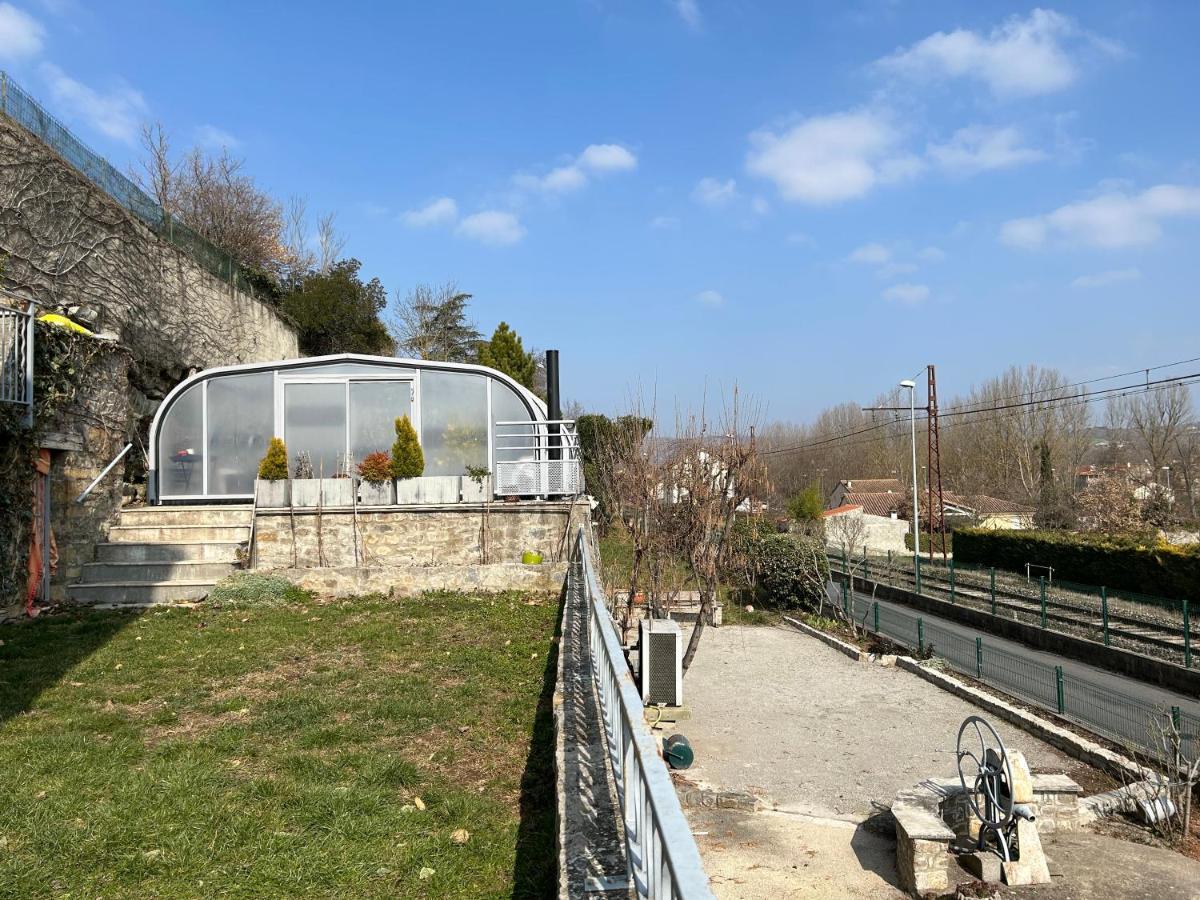 Ferienwohnung Le Mas De Campels Saint-Georges-de-Luzençon Exterior foto